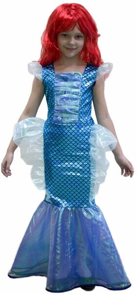 Карнавальный костюм 'Русалочка', платье, парик, р. 28, рост 110 см