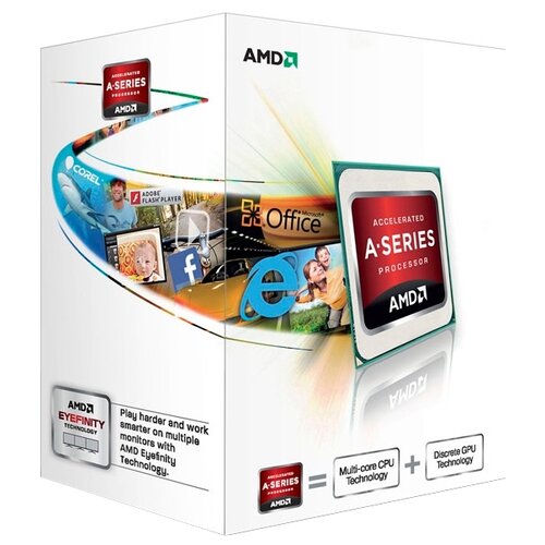 Процессор AMD A4-4000 (3 ГГц, FM2, 1 Мб, 2 ядра, GPU)