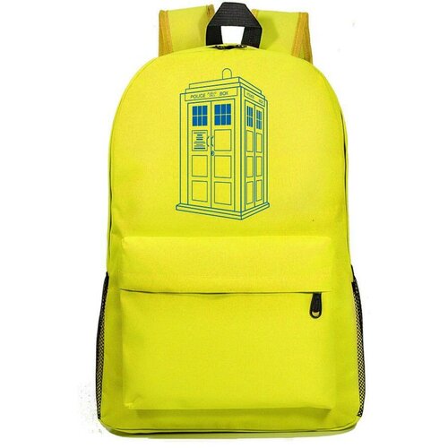 Рюкзак Доктор Кто (Doctor Who) желтый №3 рюкзак доктор кто doctor who синий 3