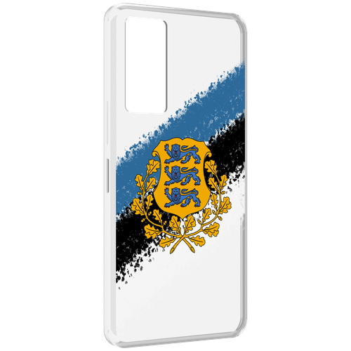 Чехол MyPads герб флаг эстонии-2 для Infinix Note 11 задняя-панель-накладка-бампер чехол mypads герб флаг эстонии 2 для infinix zero x neo задняя панель накладка бампер