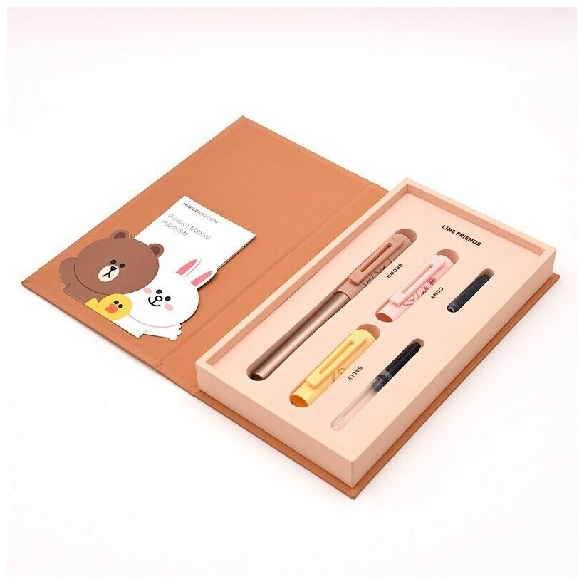 Ручка в подарочной упаковке KACO LINE FRIENDS Fountain Pen Gift Box