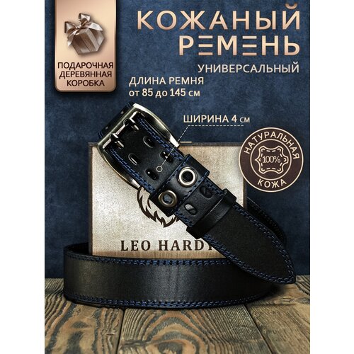 фото Ремень leo hardy, размер 140, черный