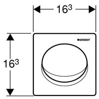 Кнопка смыва GEBERIT 115.819.46.1 хром матовый