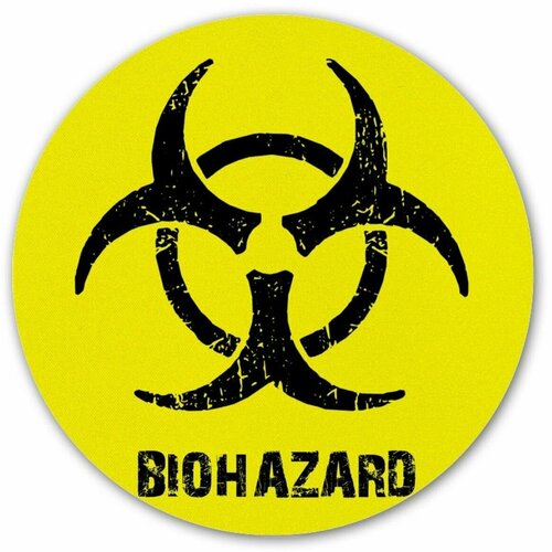 Коврик для мышки круглый Resident Evil Biohazard logo коврик для мышки resident evil 14