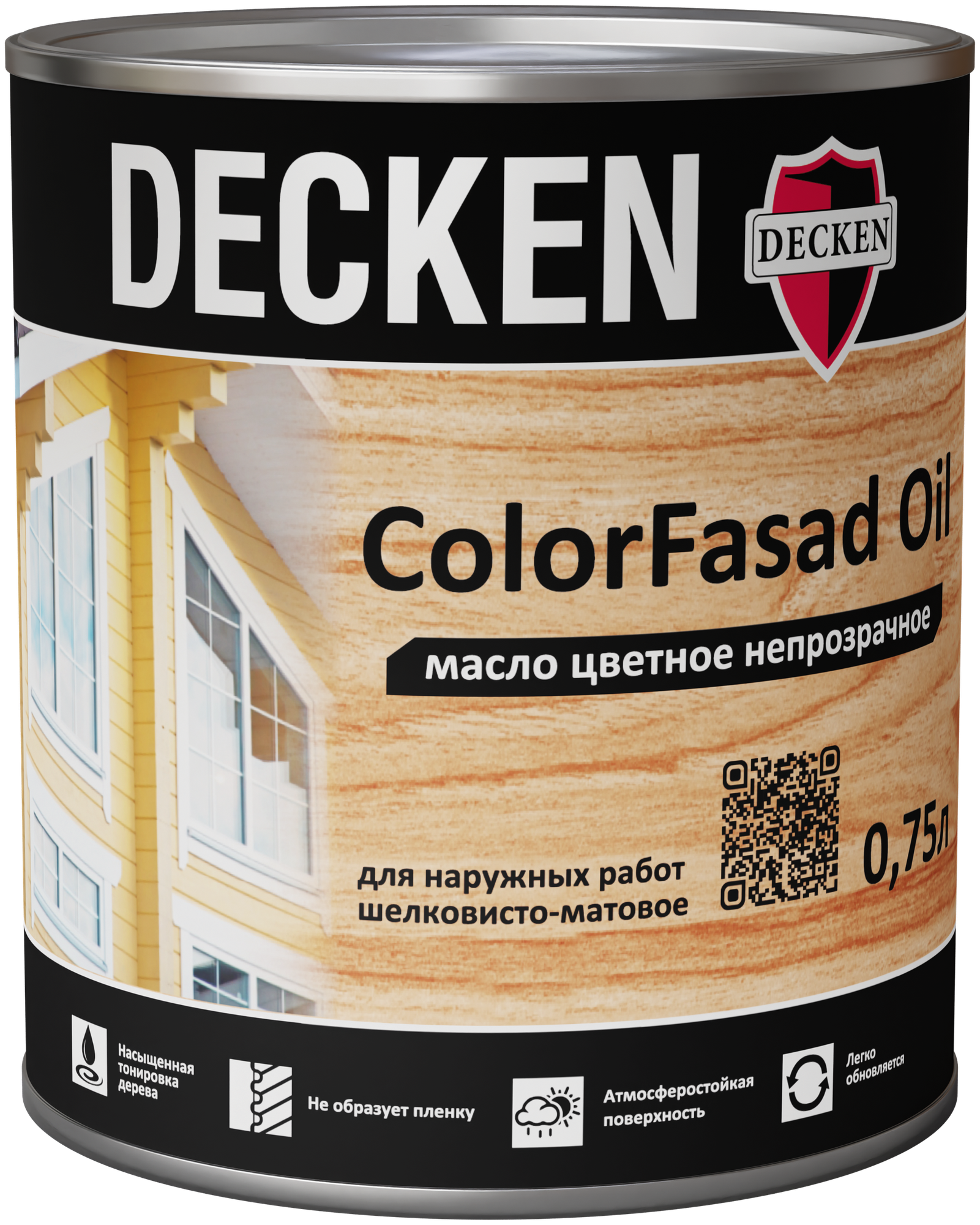 Масло цветное непрозрачное Decken ColorFasad Oil вавилон 0,75 л