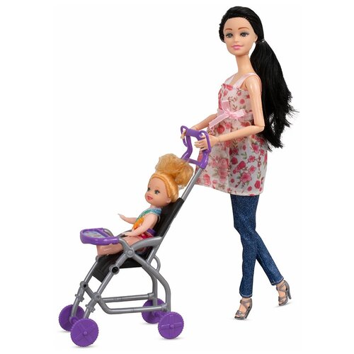 кукла модель беременная с малышом с аксессуарами микс в пакете Игровой набор Кукла беременная 33см с малышом и аксессуарами