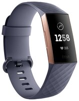 Браслет Fitbit Charge 3 blue gray/rose gold aluminum