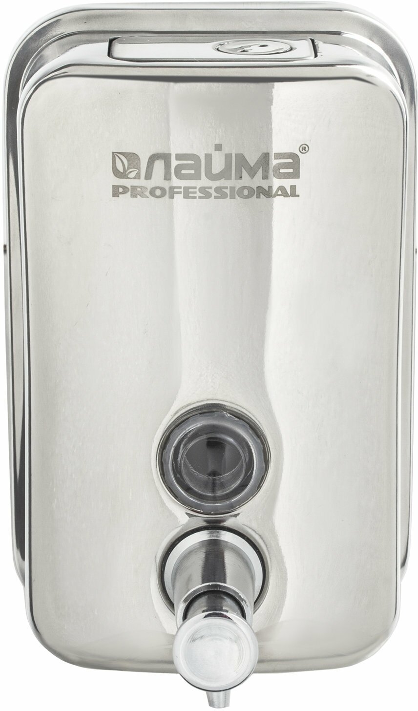 Диспенсер для жидкого мыла Лайма Professional inox, 0,5 л, нержавеющая сталь, зеркальный (605394) - фотография № 8
