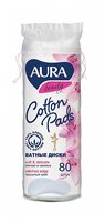 Ватные диски Aura Beauty Cotton pads с прошитыми краями 150 шт. пакет