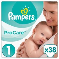 Pampers подгузники ProCare 1 (2-5 кг) 38 шт.