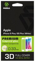 Защитное стекло Mobius 3D Full Cover Premium Tempered Glass для Apple iPhone 6 Plus/6S Plus белый