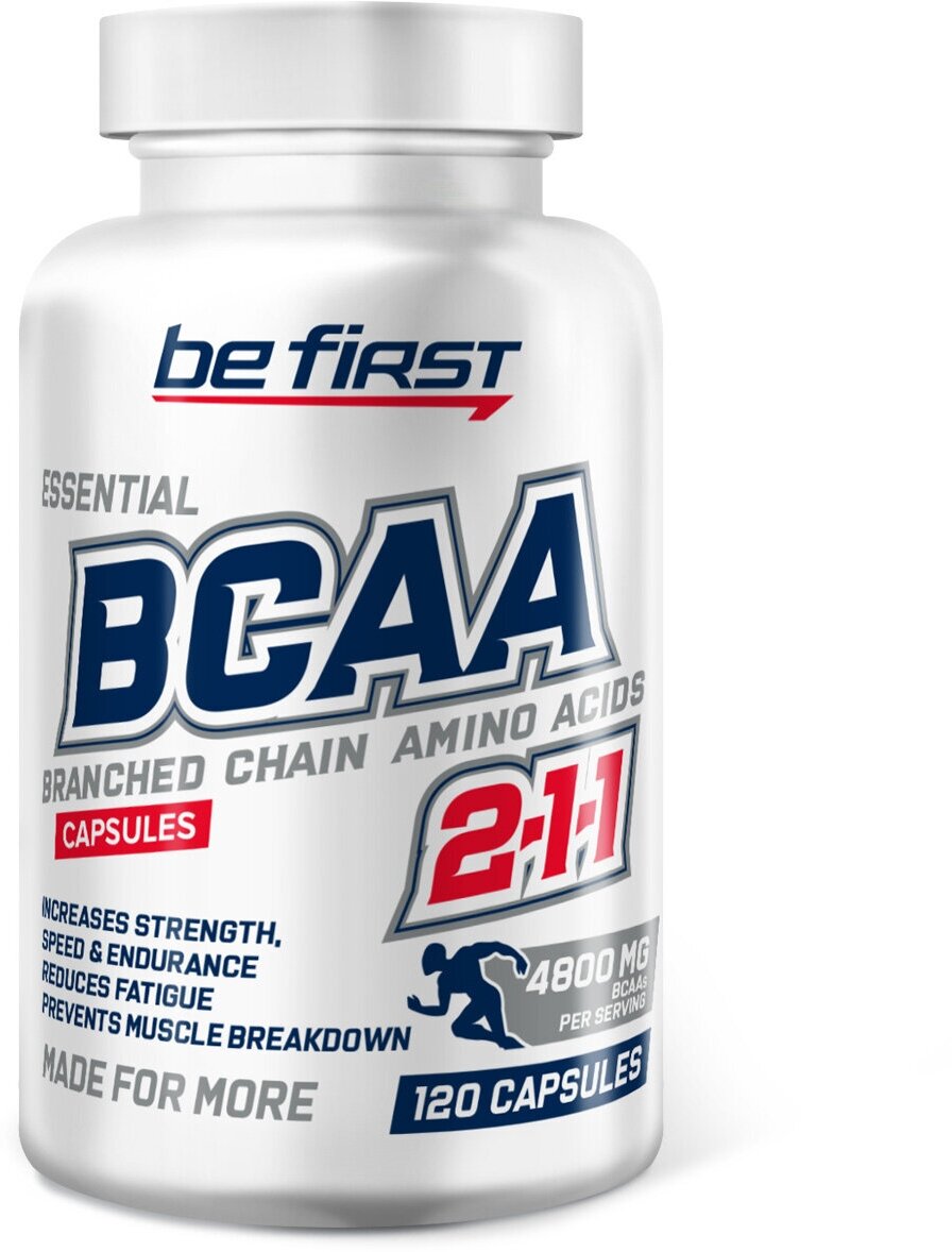 BCAA 2:1:1 Be First BCAA Capsules 2:1:1 120 капсул