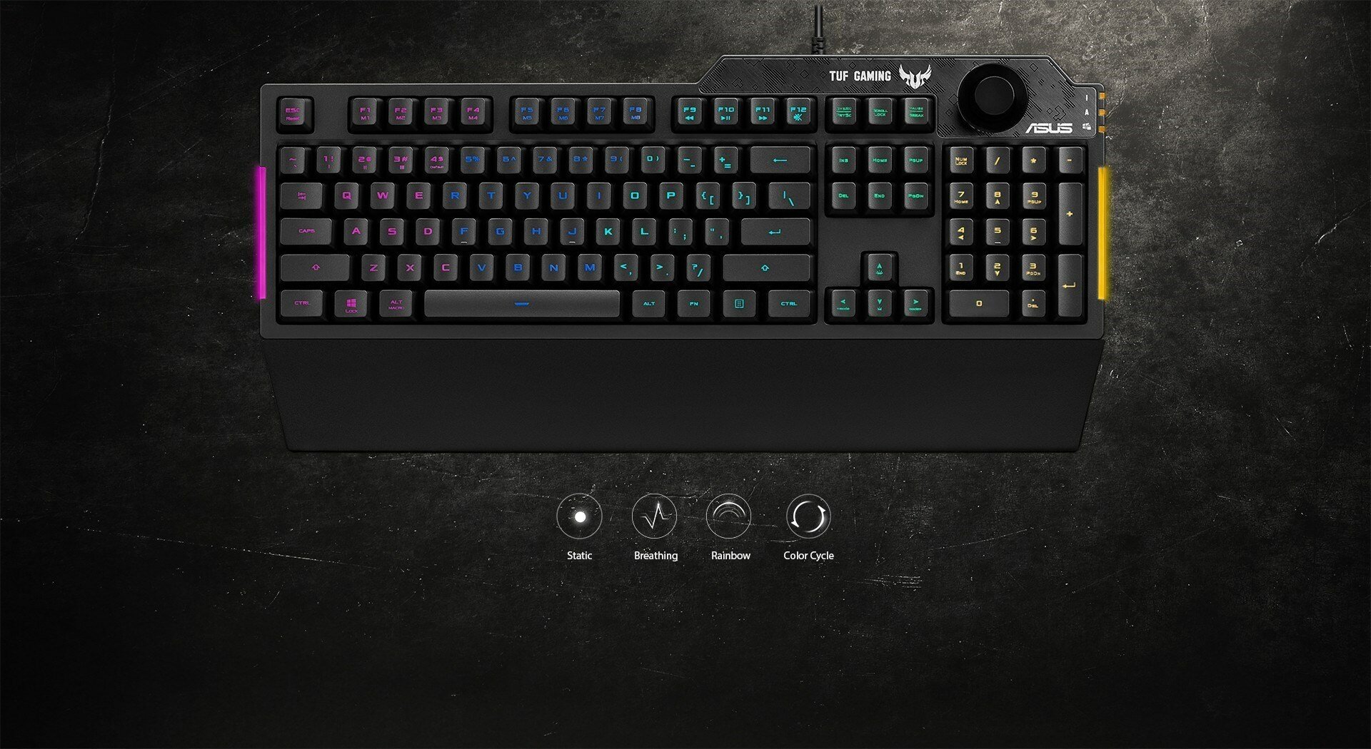 Игровая клавиатура ASUS TUF Gaming K1 Black USB