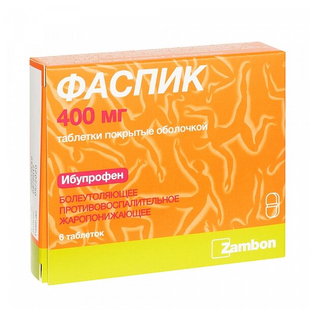 Фаспик таб. п/о, 400 мг, 6 шт.