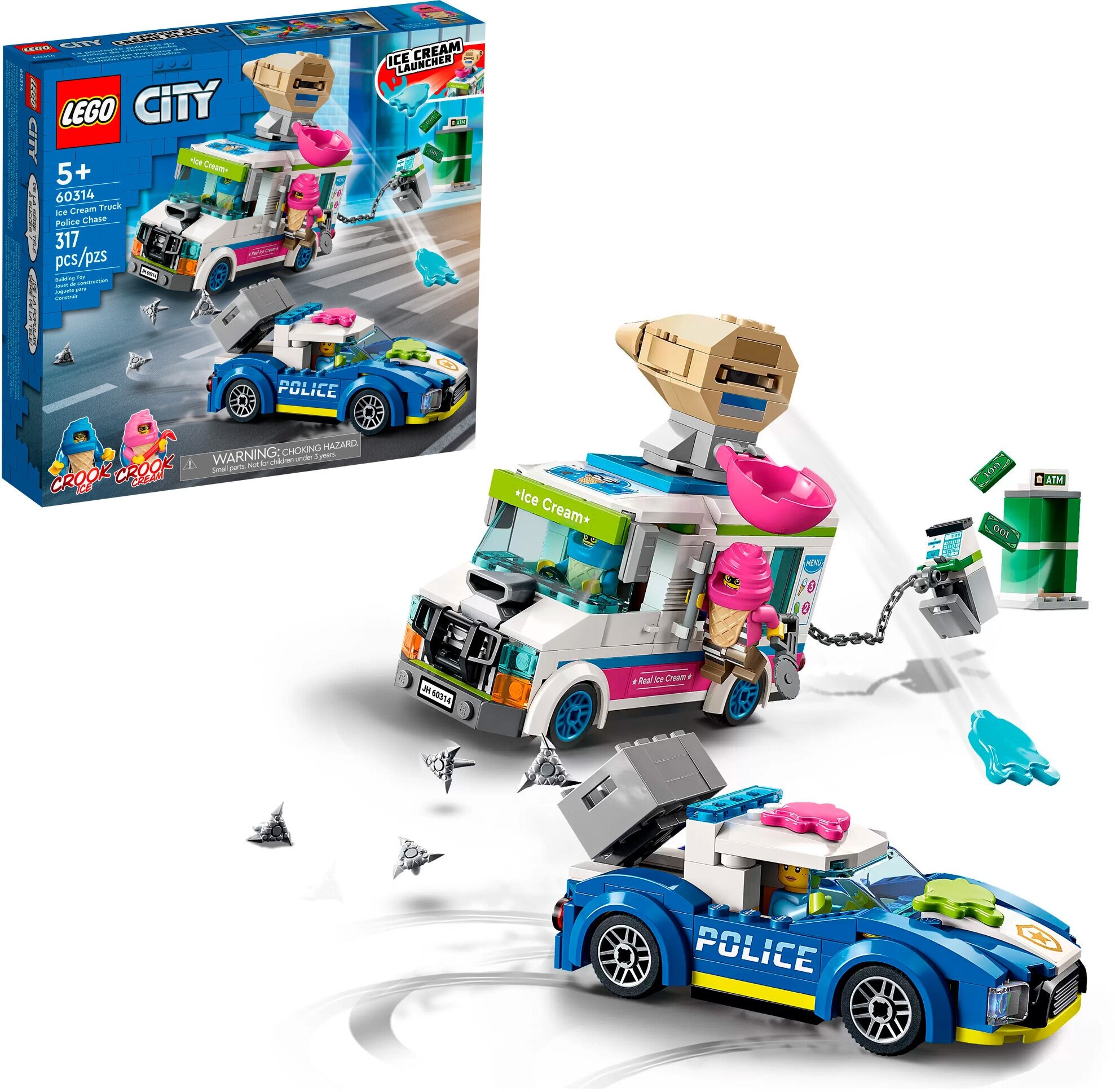 Конструктор Lego City Погоня полиции за грузовиком с мороженым, - фото №12