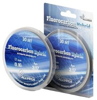 Флюорокарбоновая леска ALLVEGA FLUOROCARBON HYBRID прозрачная 0.1 мм 30 м 1.3 кг