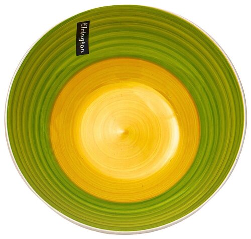 Тарелка суповая Elrington Аэрограф Зеленый луг, керамическая, d 18 см