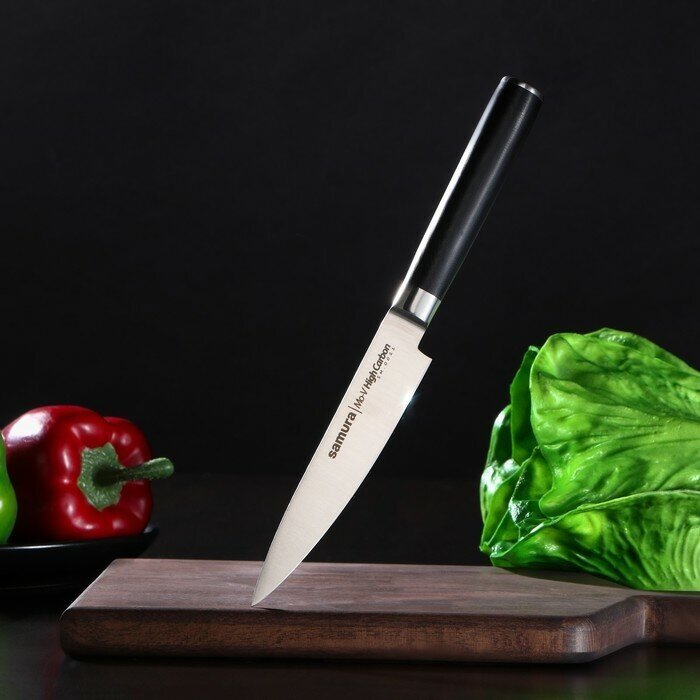 SAMURA Нож кухонный Samura Mo-V, универсальный, лезвие 12 см