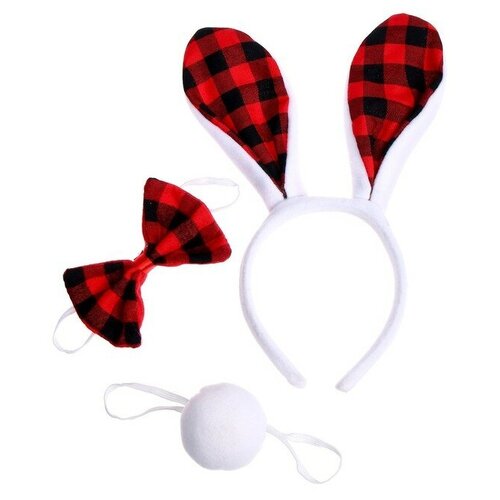 фото Карнавальный набор «заяц», 3 предмета: ободок, бабочка, хвост страна карнавалия