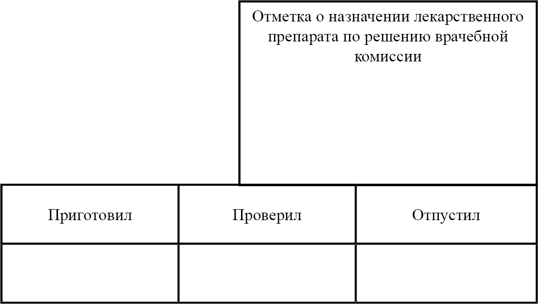 Бланк рецепт форма 107-1/у новый приказ МЗ 2021г. №1094н) 100шт склейка