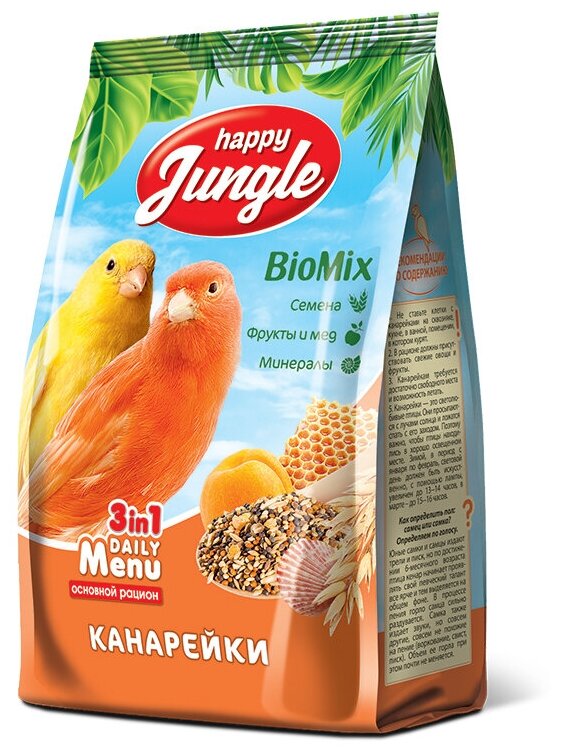 Корм Happy Jungle для канареек, 500 гр.