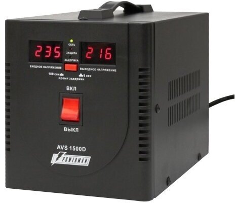 Стабилизатор напряжения Powerman AVS 1500D Black