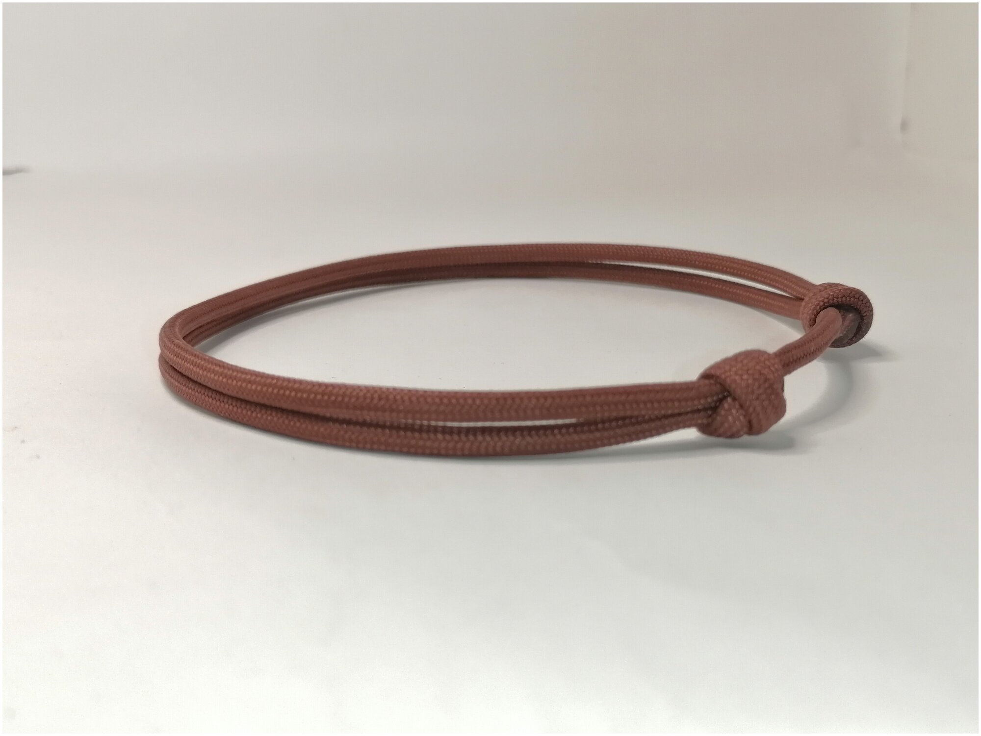 Шнурок для адресника, коричневый, размер XS - 15-30 см - фотография № 4