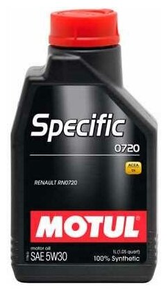Моторное масло MOTUL Specific RN 0720 5W30 синтетическое 1л - фото №4
