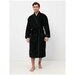 Халат Luisa Moretti, длинный рукав, банный халат, пояс/ремень, карманы, размер XL, черный