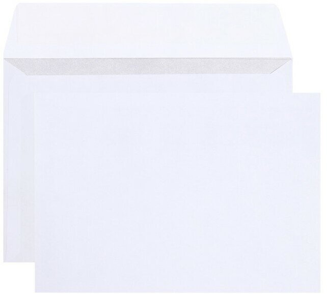 Набор конвертов С4 229 х 324 мм, без подсказа, без окна, отрывная лента, внутренняя запечатка, 90 г/м2, 25 штук
