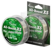 Монофильная леска ALLVEGA ALL-ROUND X5 прозрачная 0.25 мм 100 м 7.55 кг