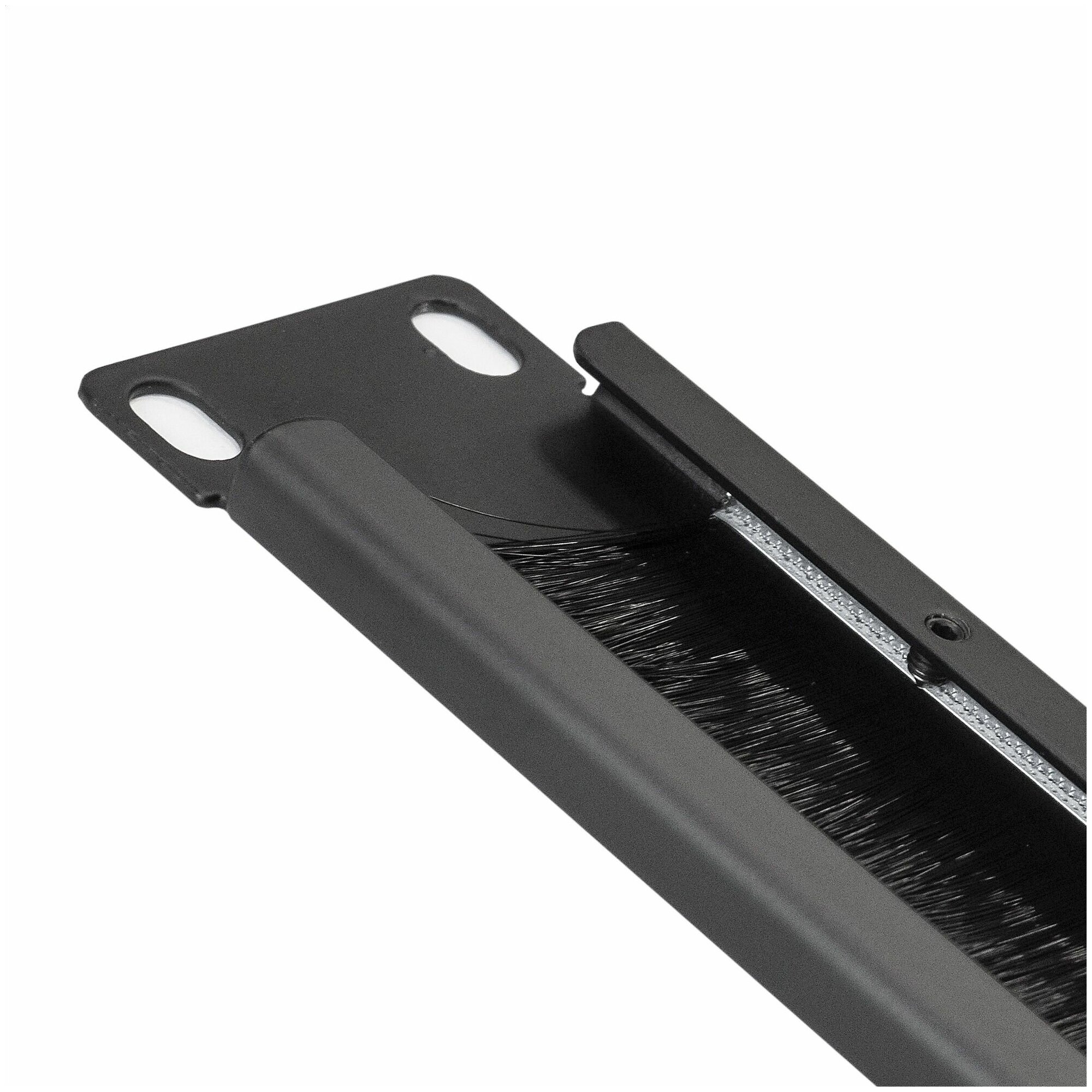 фото Кабельный органайзер c щеточным вводом ExeGate BP19-1UM (19" 1U, металлический, цвет черный, RTL)