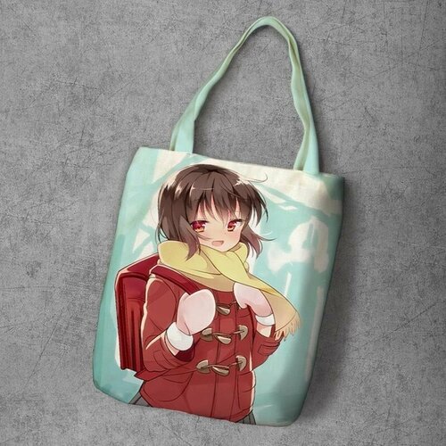фото Сумка шоппер anime dakimakura, фактура рельефная, мультиколор