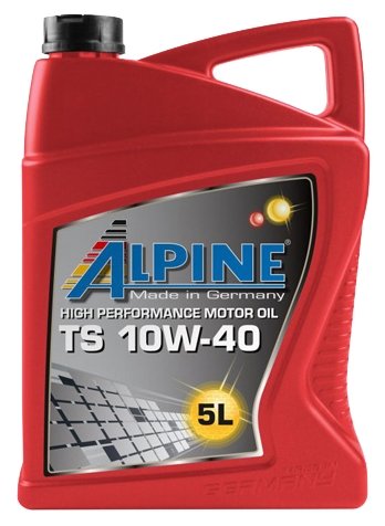 Полусинтетическое моторное масло ALPINE TS 10W-40, 5 л