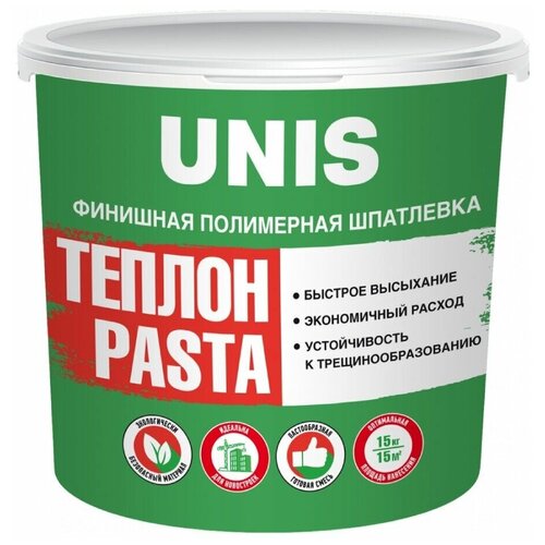 Шпатлёвка полимерная финишная Юнис / Unis Теплон Pasta 5кг