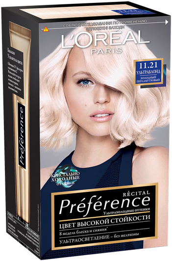 LOREAL PREFERENCE Краска для волос Preferance 11.21 Ультраблонд перламутровый