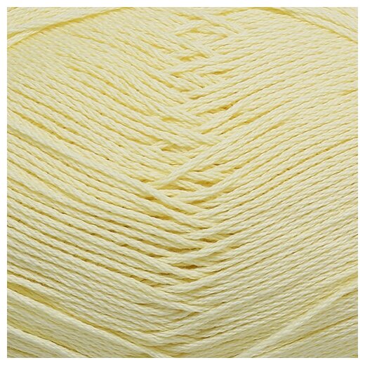Пряжа для вязания Пехорка 'Хлопок натуральный 'Кабле' 100гр. 425м. (100% хлопок) (53-Св. желтый), 5 мотков