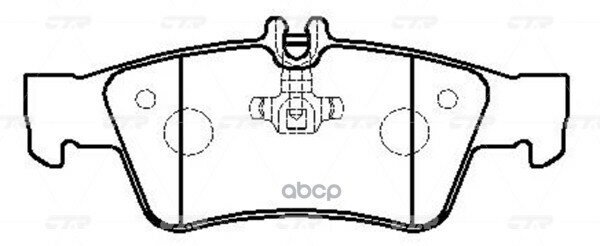 / Ckbz-13 Колодки Тормозные Дисковые | Зад | CTR арт. GK0040