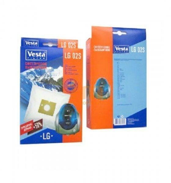 Комплект пылесборников Vesta LG 02 S 4шт + 2 фильтра Vesta filter - фото №15