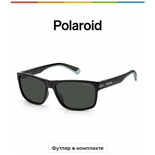 Солнцезащитные очки Polaroid Polaroid PLD 2121/S 08A M9 PLD 2121/S 08A M9, черный солнцезащитные очки polaroid pld 2127 s 08a m9 52