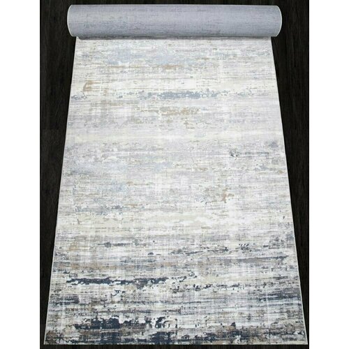 Ковровая дорожка D060A - D.GREY SHIRINK / BLUE FDY - коллекция PERU 0.80x25.00