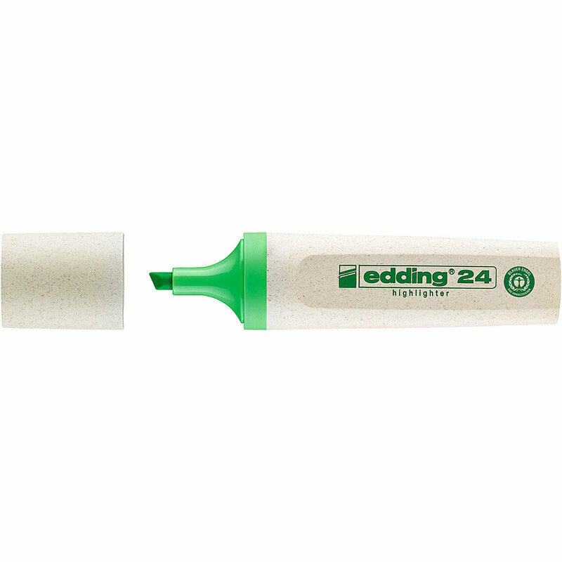 Текстовыделитель edding 24 EcoLine, скошенный наконечник, 2-5 мм Светло-зеленый