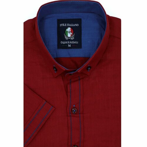 Рубашка Stile Italiano, размер L, бордовый