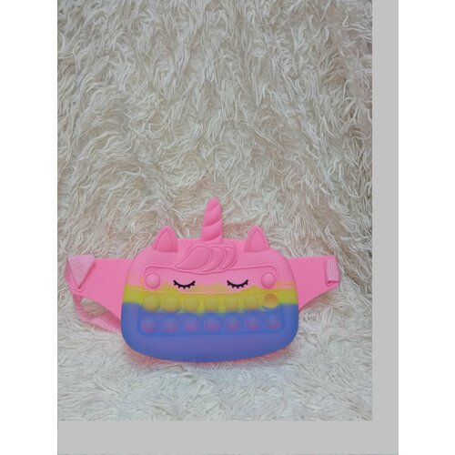 фото Сумка поясная , желтый, розовый top-new