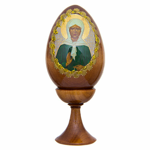 Пасхальное яйцо Матрона Московская 11 см