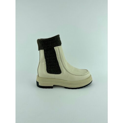 Ботинки  Marzetti 8737, зимние,натуральная кожа, размер 39, белый