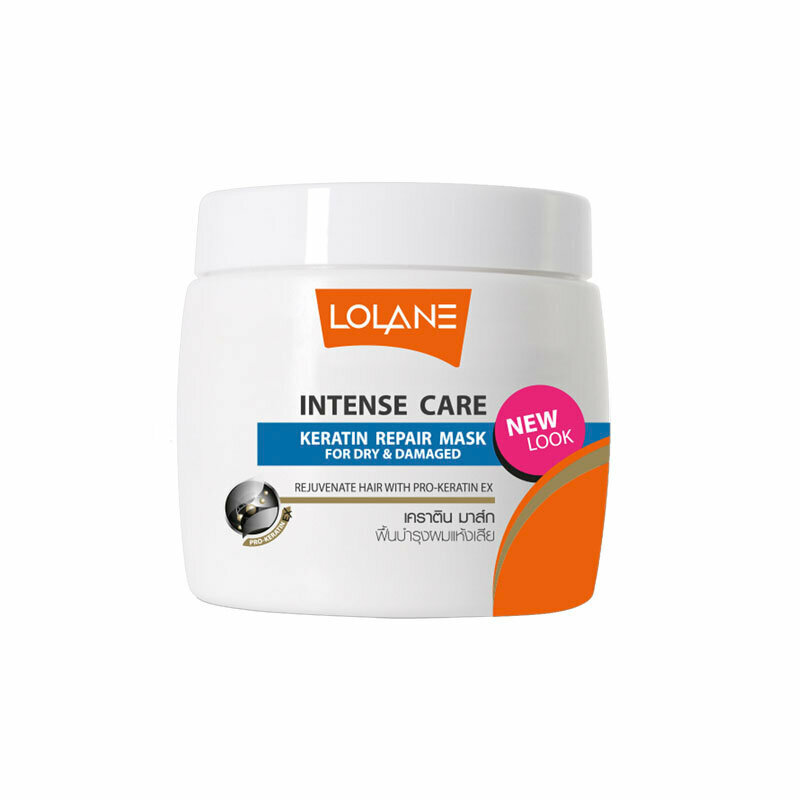 Кератиновая маска Lolane "Intense Care" для восстановления поврежденных и обезвоженных волос 200 мл.