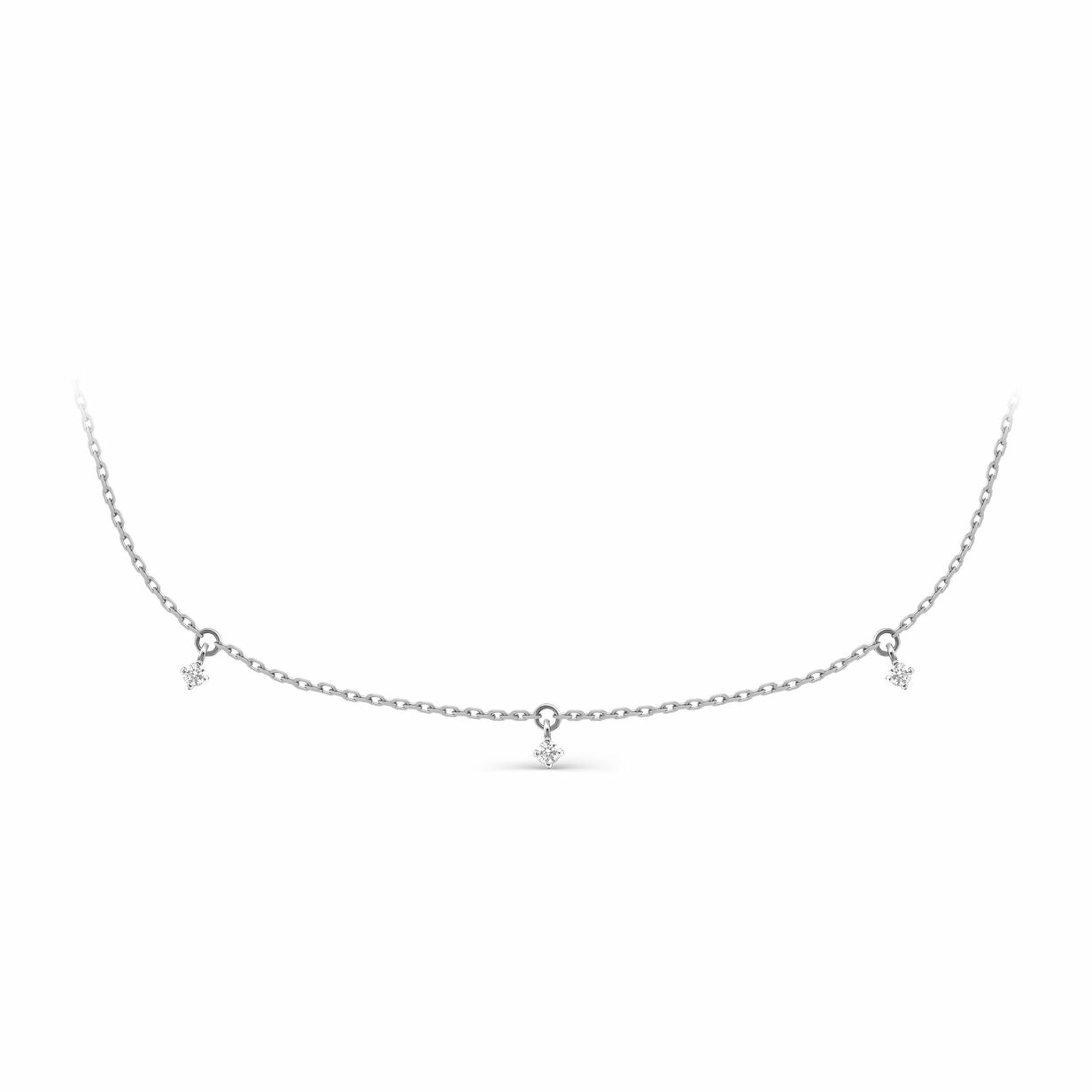 Колье JEWELIN, белое золото, 585 проба, бриллиант