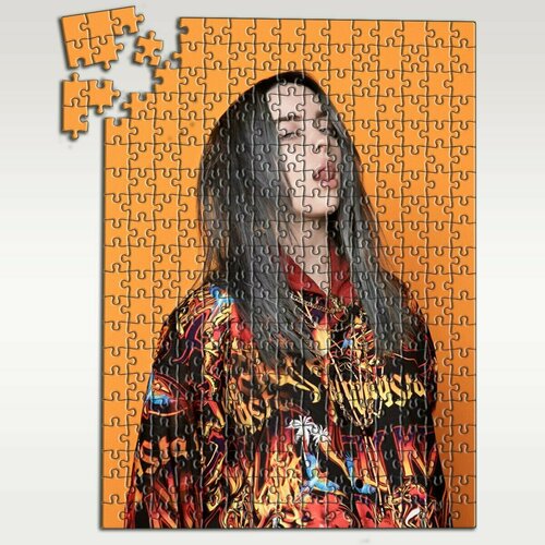 Пазл картонный 39,5х28 см, размер А3, 300 деталей, модель Музыка Billie Eilish Билли Айлиш - 6633 П пазл картонный 39 5х28 см размер а3 200 деталей модель музыка billie eilish билли айлиш 6025 п