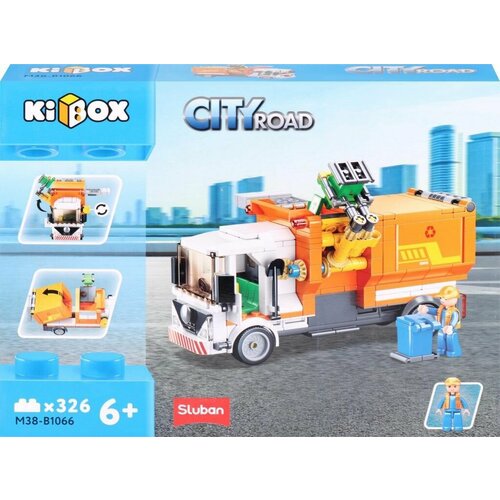 Конструктор KIBOX Мусоровоз, 326 деталей